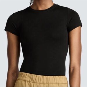 Unbound Merino Slim Merino Wool Crew Neck T Shirt Black Small